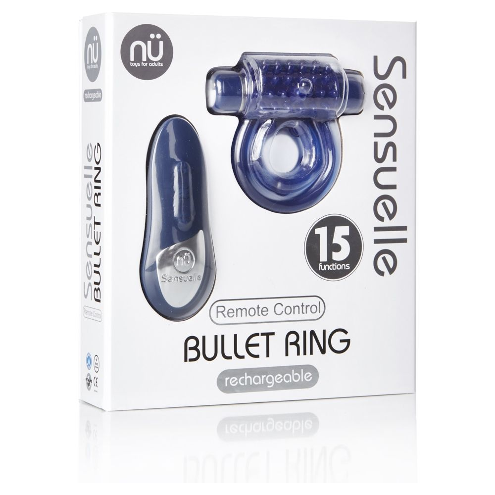 Nu Sensuelle Remote Control 15 Function Cockring Blue Sensual Secret Boutique