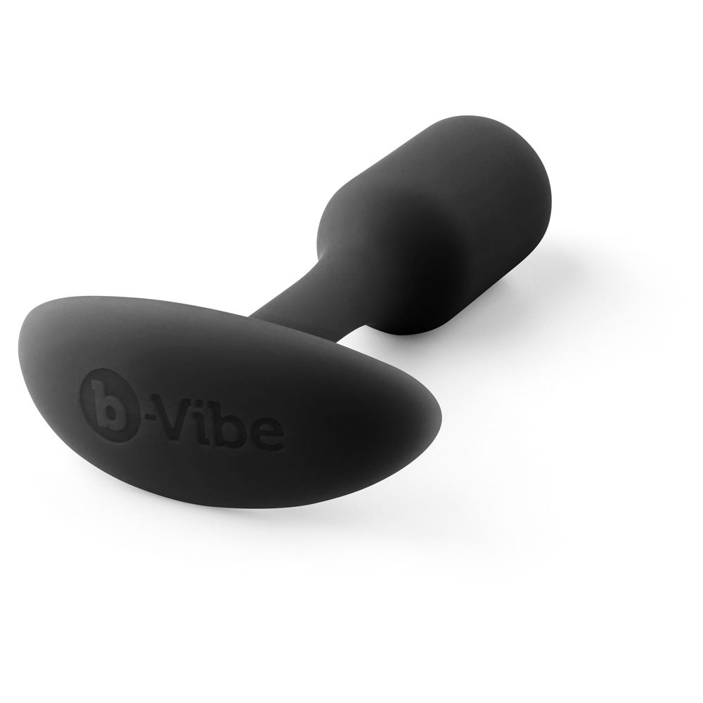 b-Vibe Snug Plug 1 Black - Ultra-Comfortable Weighted Butt Plug Sensual Secret Boutique