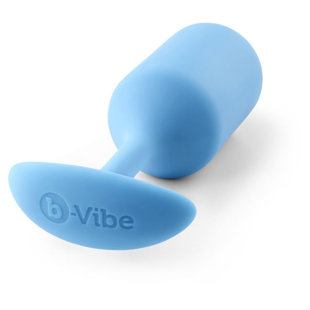 b-Vibe Snug Plug 3 Teal - Weighted Butt Plug for Comfortable and Sensual Fullness Sensual Secret Boutique