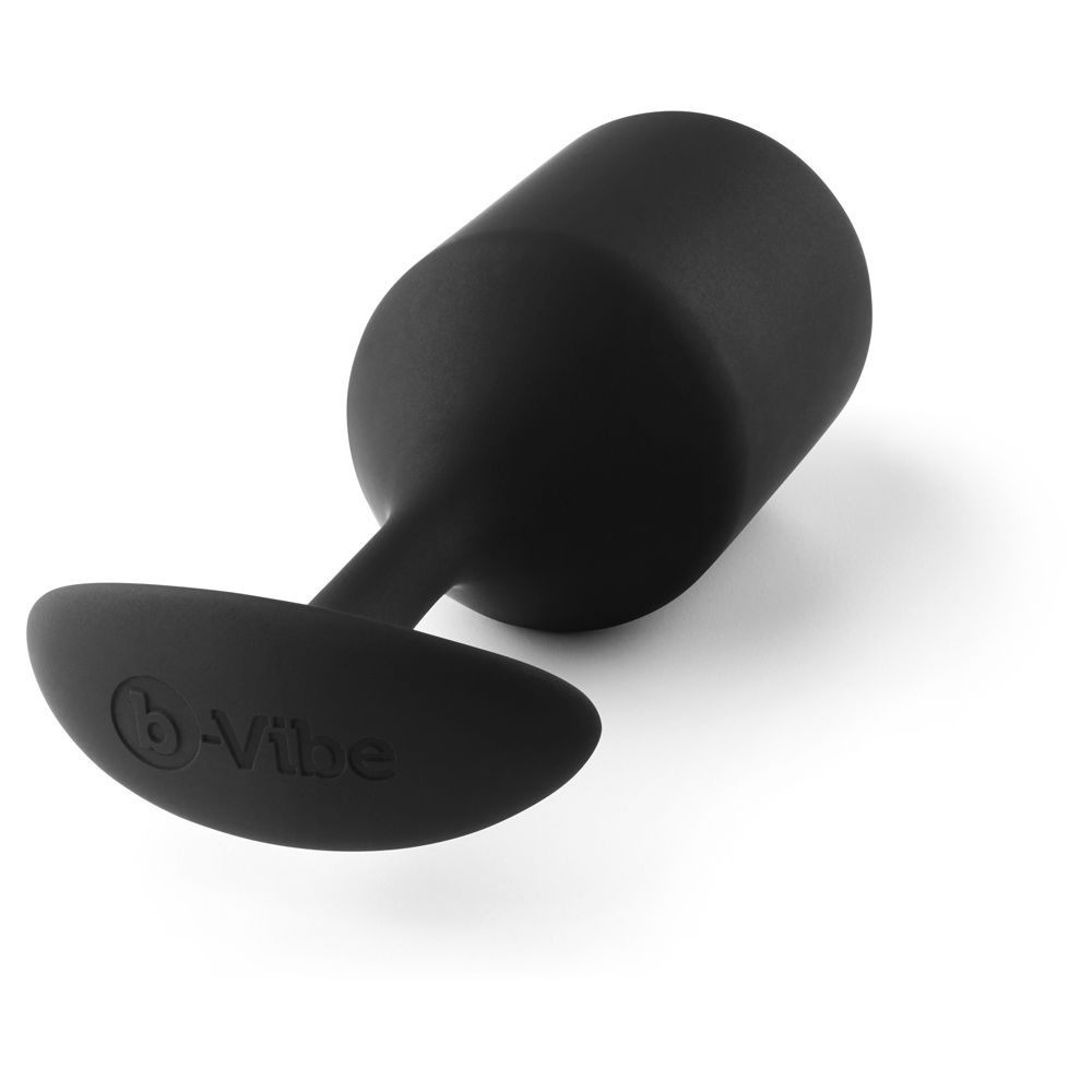 b-Vibe Snug Plug 4 Black - Weighted Butt Plug for Sensual Fullness Sensual Secret Boutique