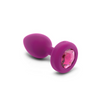 b-Vibe Vibrating Jewel Plug S/M Fuschia Sensual Secret Boutique