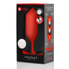 b-Vibe Snug Plug 6 Weighted Butt Plug Red Sensual Secret Boutique