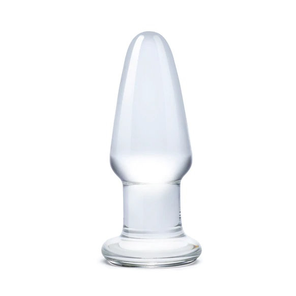 Glas 3.5inch Glass Butt Plug Clear Sensual Secret Boutique