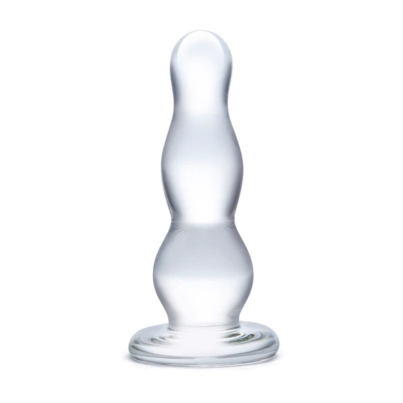 Glas 4inch Glass Butt Plug Clear Sensual Secret Boutique