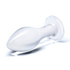 Glas 4inch Butt Plug Clear Sensual Secret Boutique