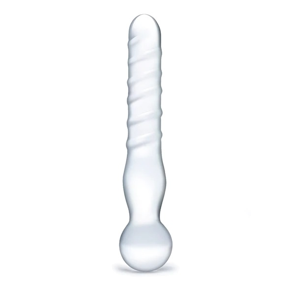 Glas 8inch Joystick Dildo Clear Sensual Secret Boutique