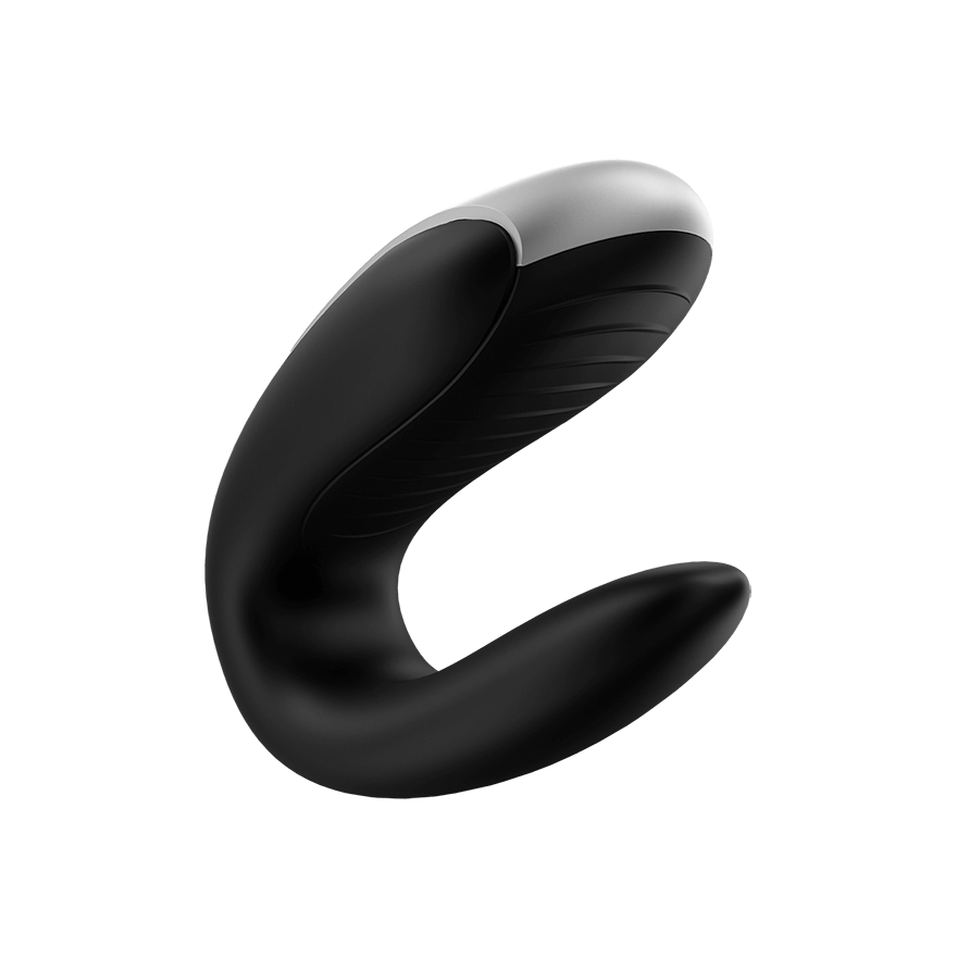 Satisfyer Double Fun Partner Vibrator Black Sensual Secret Boutique