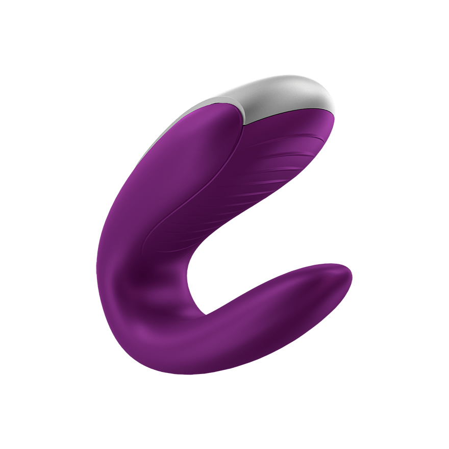 Satisfyer Double Fun Partner Vibrator Violet Sensual Secret Boutique