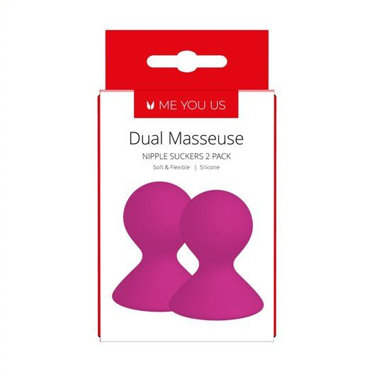 Me You Us Dual Masseuse Silicone Nipple Suckers 2 Pack Purple Sensual Secret Boutique