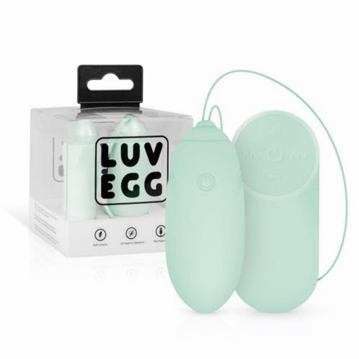 LUV EGG Vibrating Egg Green Sensual Secret Boutique