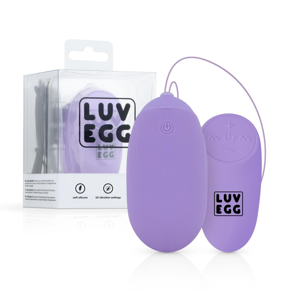 LUV EGG XL Vibrating Egg Purple Sensual Secret Boutique