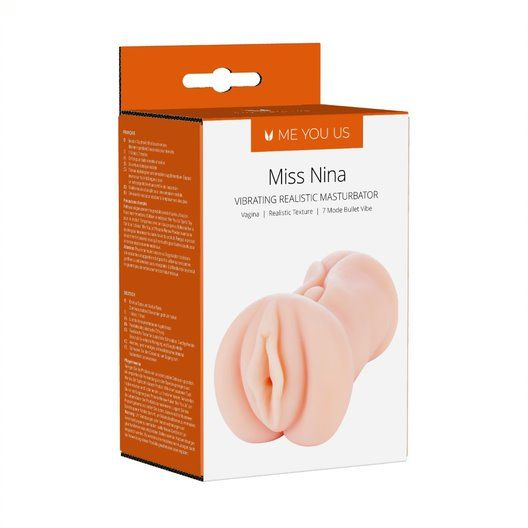 Me You Us Miss Nina Premium Vibrating Realistic Masturbator Flesh Sensual Secret Boutique