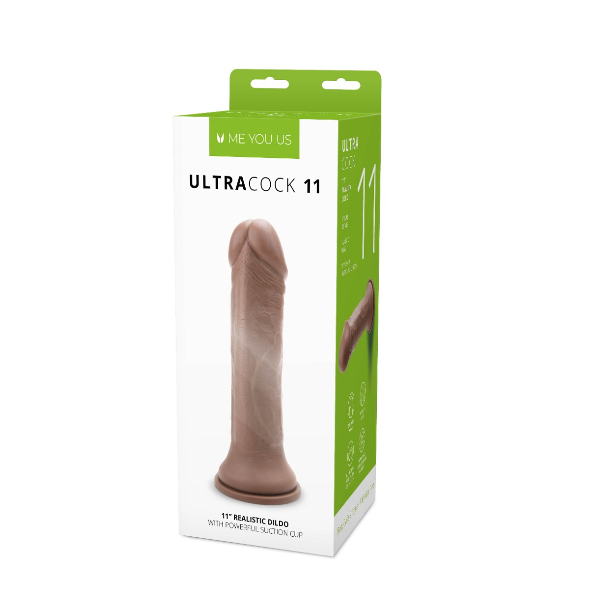 Me You Us Ultra Cock 11inch Caramel Realistic Dildo Sensual Secret Boutique