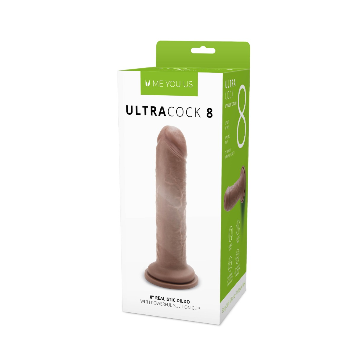 Me You Us Ultra Cock 8inch Caramel Realistic Dildo Sensual Secret Boutique