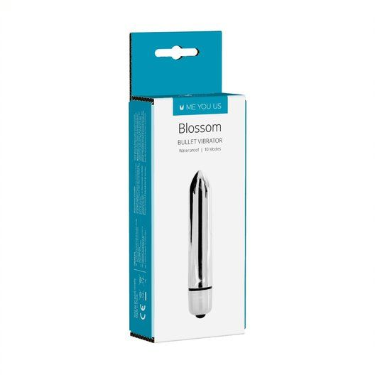 Me You Us Blossom 10 Mode Bullet Vibrator Silver Sensual Secret Boutique