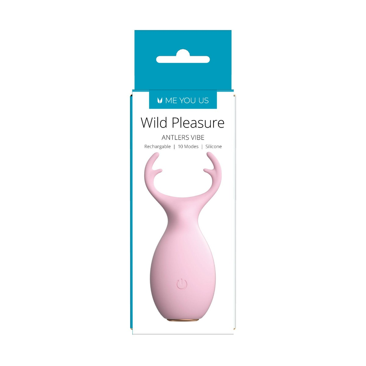 Me You Us Wild Pleasure Antlers Vibrator Pink Sensual Secret Boutique