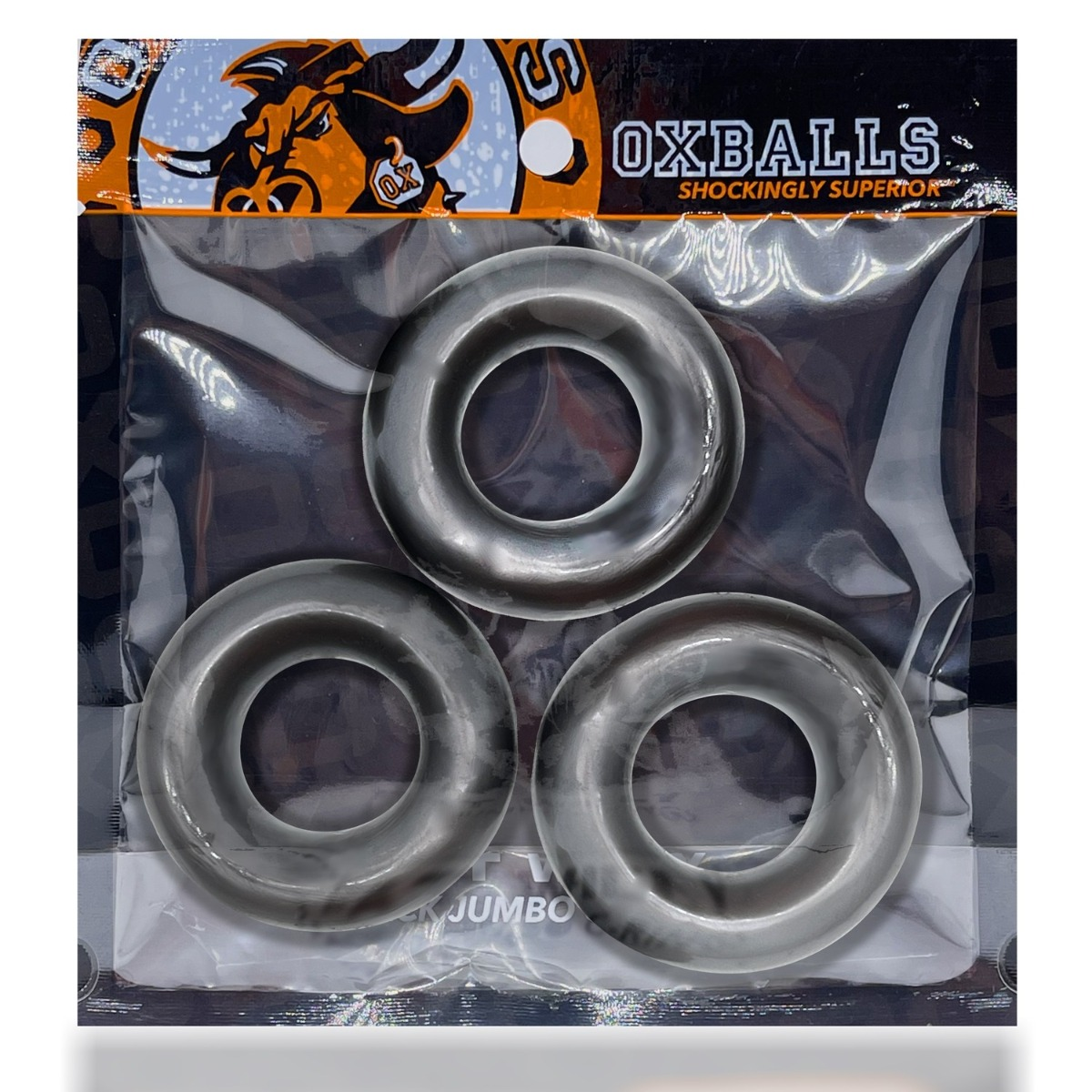 Oxballs Fat Willy 3-Pack Jumbo Cockrings Steel Sensual Secret Boutique