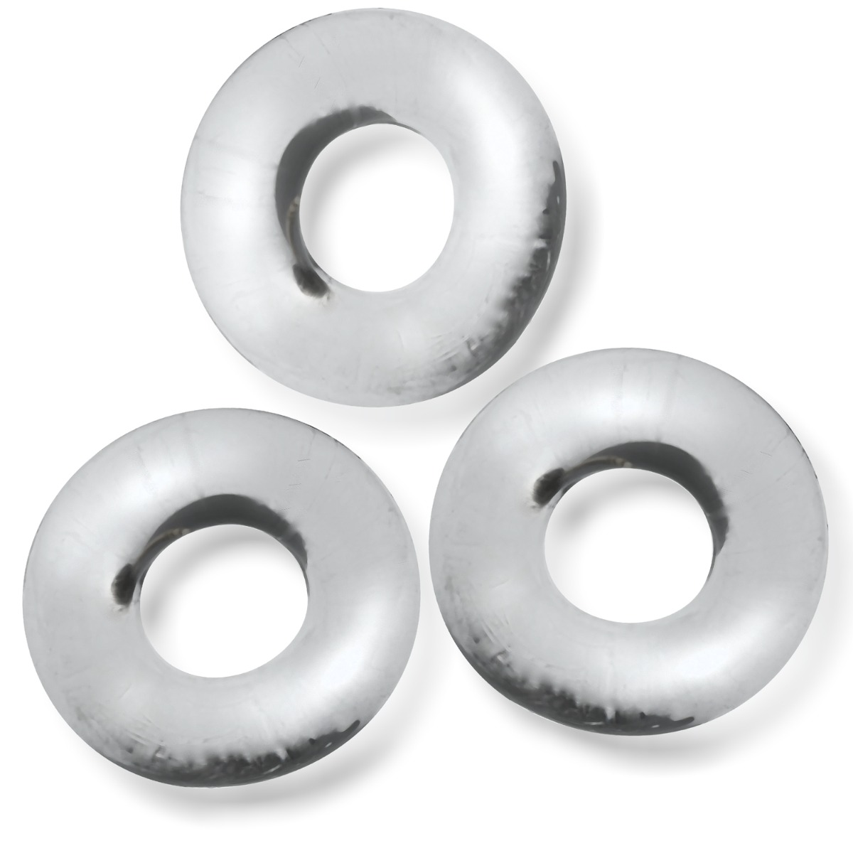 Oxballs Fat Willy 3-Pack Jumbo Cockrings Clear Sensual Secret Boutique