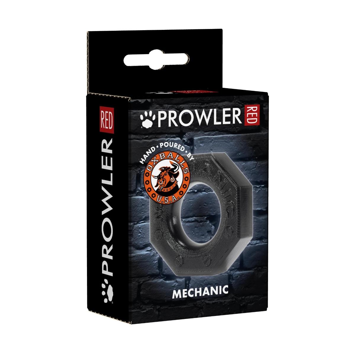 Prowler RED By Oxballs Mechanic Cock Ring Black Sensual Secret Boutique