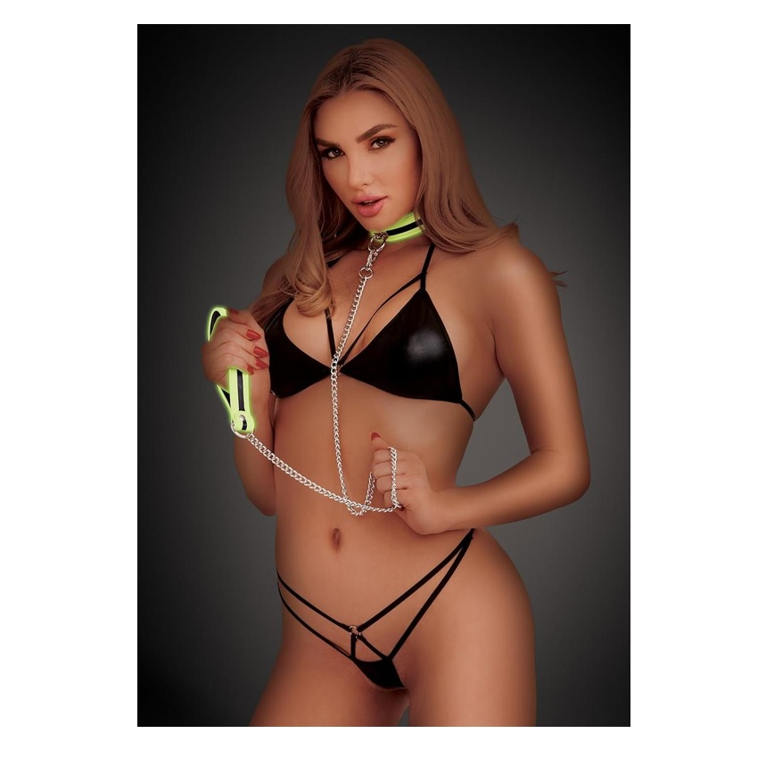 Whipsmart Glow In The Dark Deluxe Role Play Collar And Leash Sensual Secret Boutique