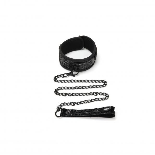 Whipsmart Diamond Collar &amp; Leash Black Sensual Secret Boutique