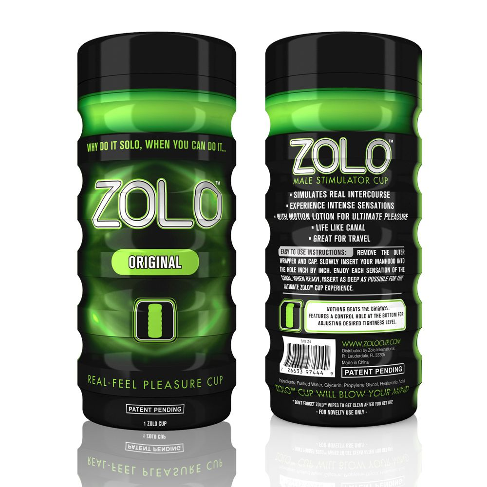 Zolo Original Cup Black/Green Sensual Secret Boutique