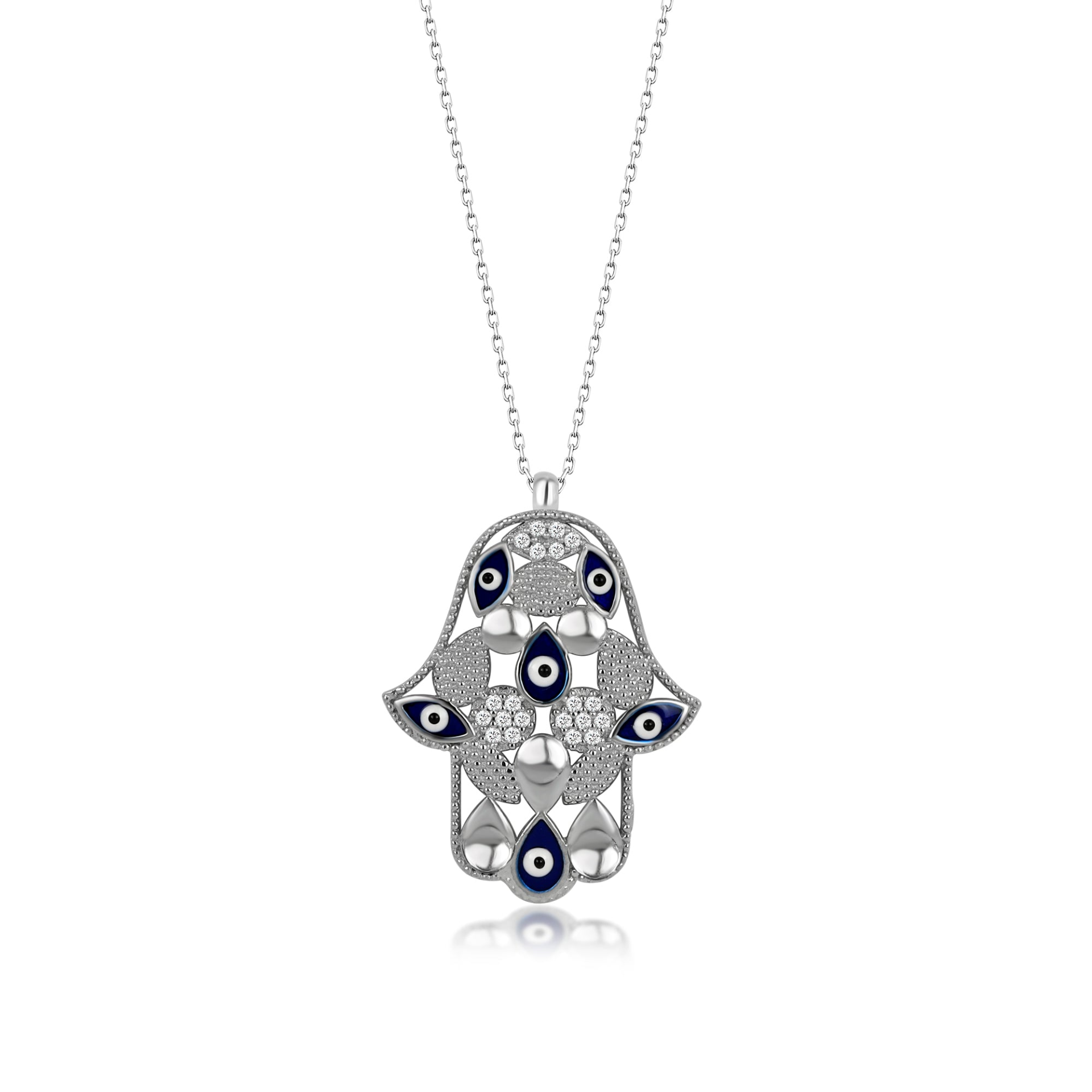 Hamsa Evil Eye Necklace Sensual Secret Boutique