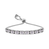 Sterling Silver Tennis Adjustable Bracelets - Oval Cut Sensual Secret Boutique