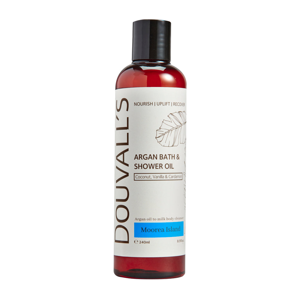 Argan Bath and Shower oil 240ml - Moorea Island | Luxurious and Nourishing Body Cleanser Sensual Secret Boutique