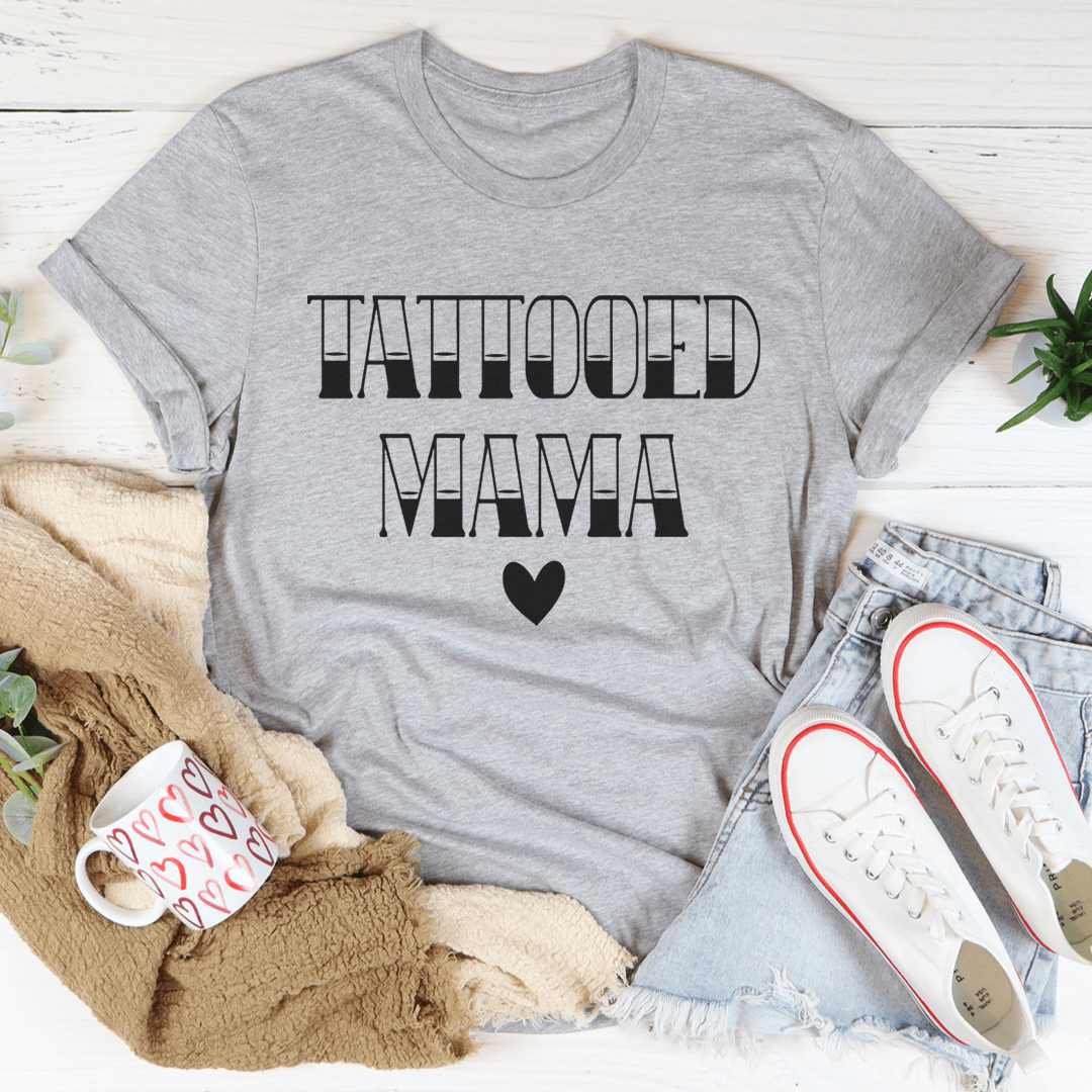 Tattooed Mama Tee - Unique Digital Printed Shirt for Women Sensual Secret Boutique