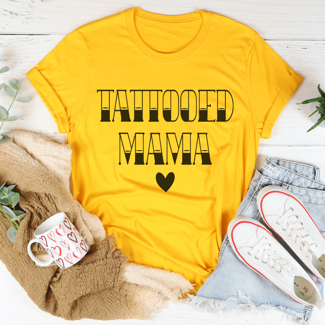 Tattooed Mama Tee - Unique Digital Printed Shirt for Women Sensual Secret Boutique