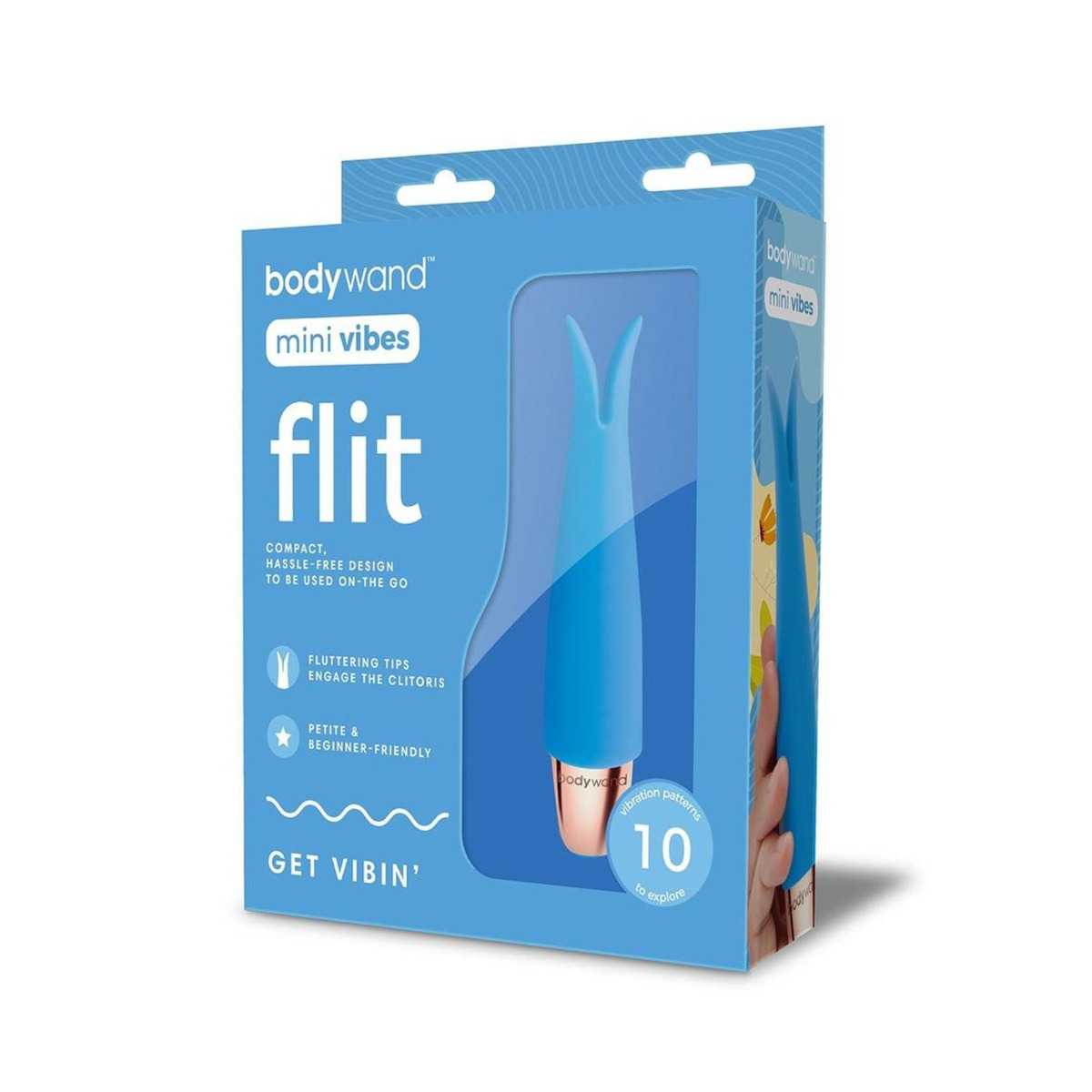 Bodywand Mini Vibes Flit Vibrator Blue Sensual Secret Boutique