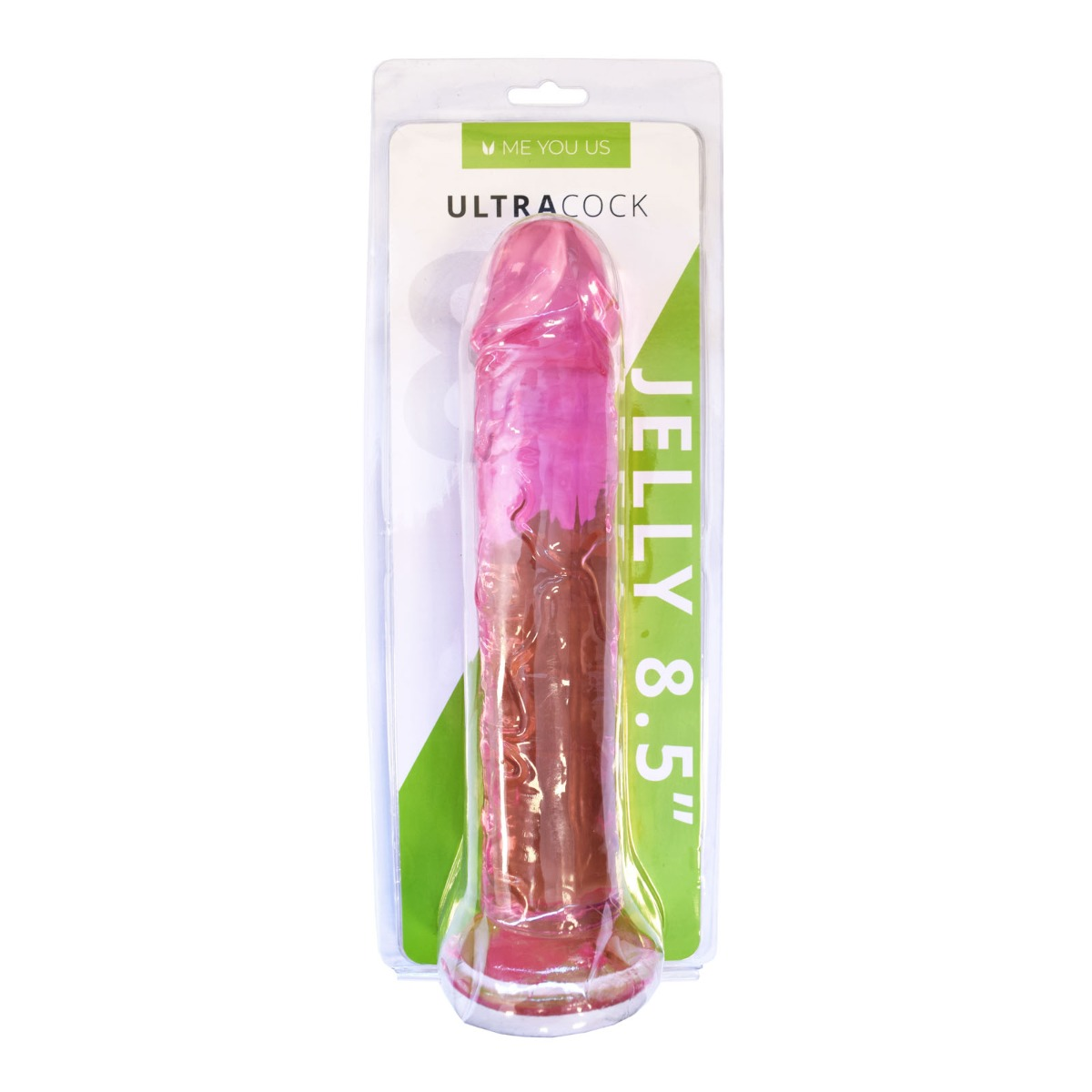 Me You Us Ultra Cock Pink Jelly Dong (8.5)" Sensual Secret Boutique