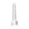 Loving Joy 11 Inch Dildo with Balls Clear Sensual Secret Boutique