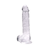 Loving Joy 9 Inch Dildo with Balls Clear Sensual Secret Boutique