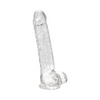 Loving Joy 8 Inch Dildo with Balls Clear Sensual Secret Boutique