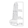 Loving Joy 8 Inch Dildo with Balls Clear Sensual Secret Boutique