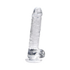 Loving Joy 7 Inch Dildo with Balls Clear Sensual Secret Boutique