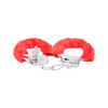 Bound to Play. Heavy Duty Furry Handcuffs Red Sensual Secret Boutique