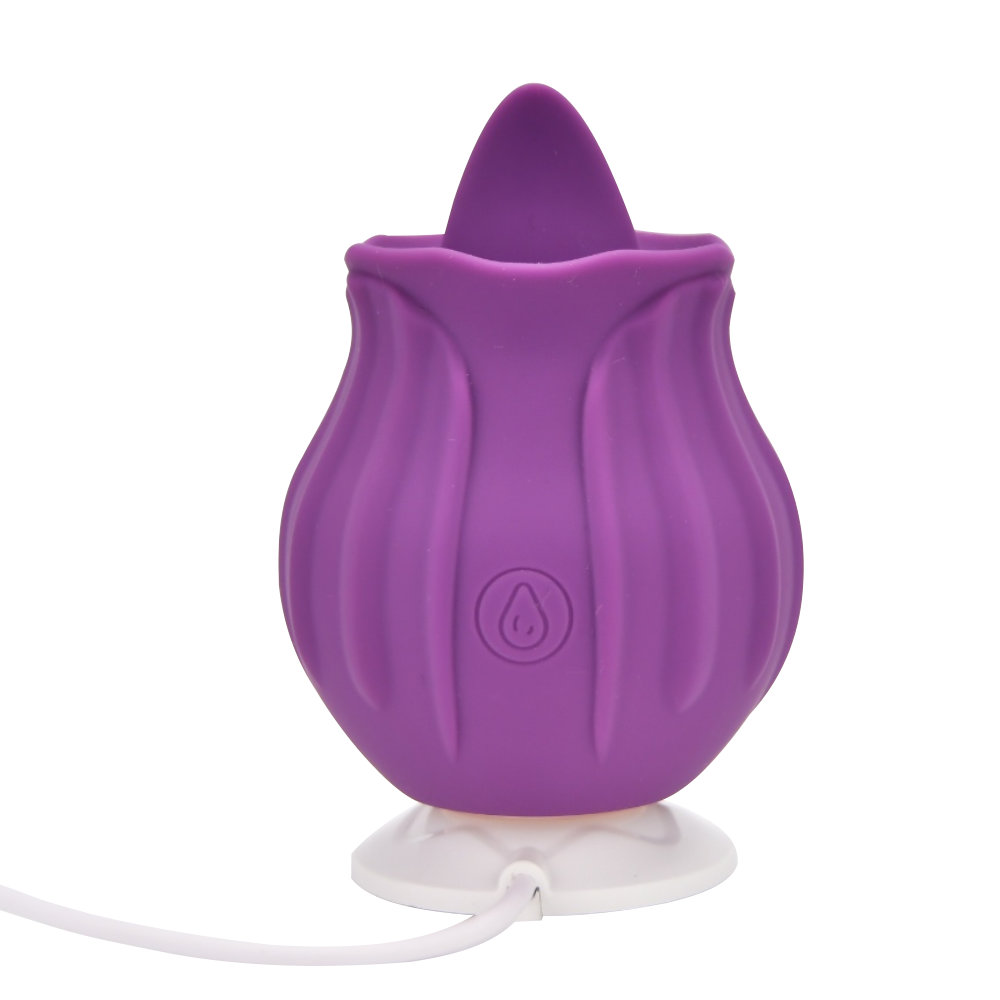 Loving Joy Rose Licking Clitoral Vibrator Purple Sensual Secret Boutique