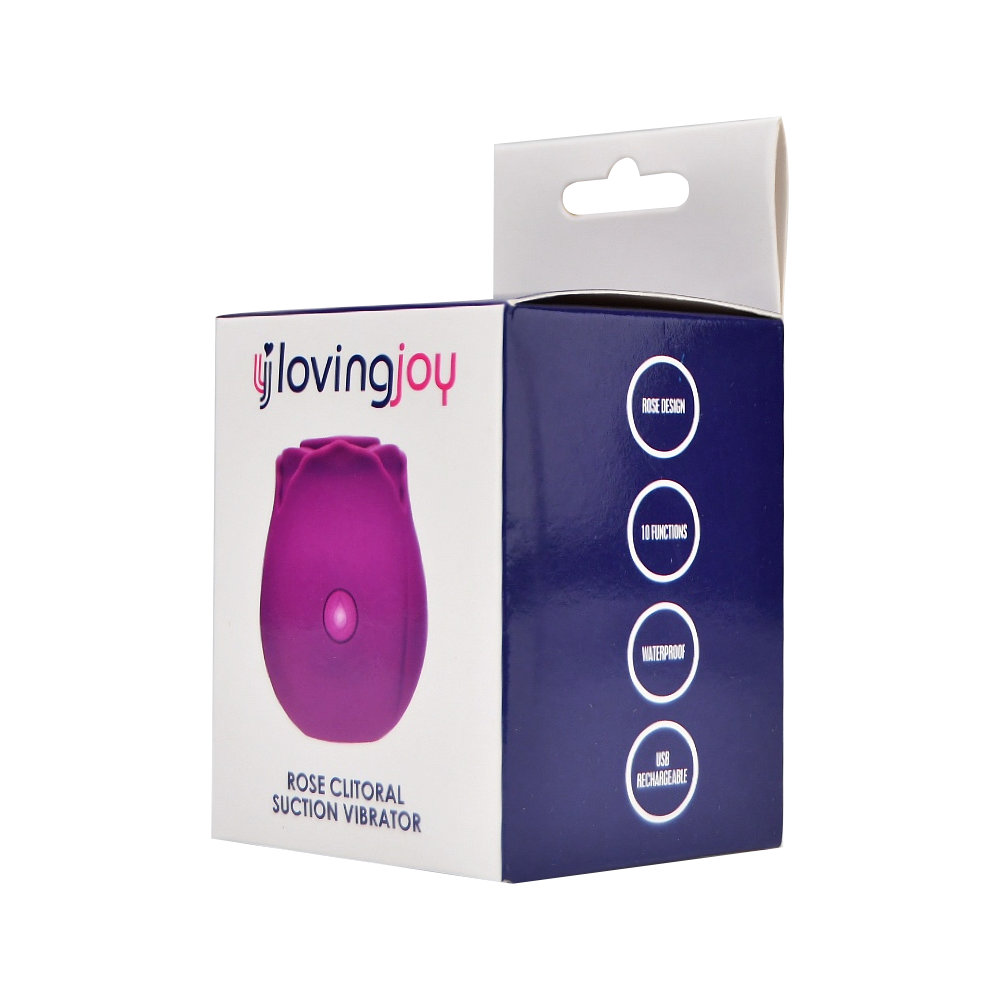 Loving Joy Rose Licking Clitoral Vibrator Purple Sensual Secret Boutique