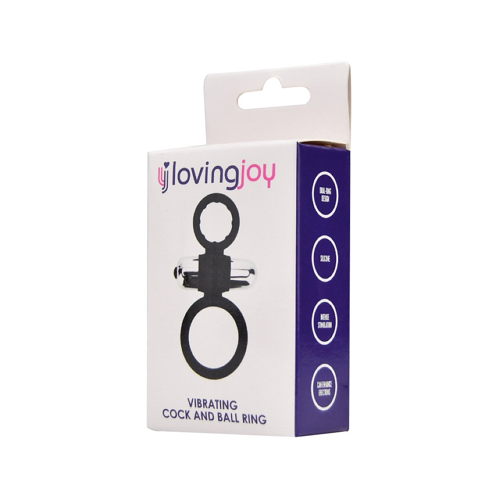 Loving Joy Silicone Vibrating Cock and Ball Ring Sensual Secret Boutique