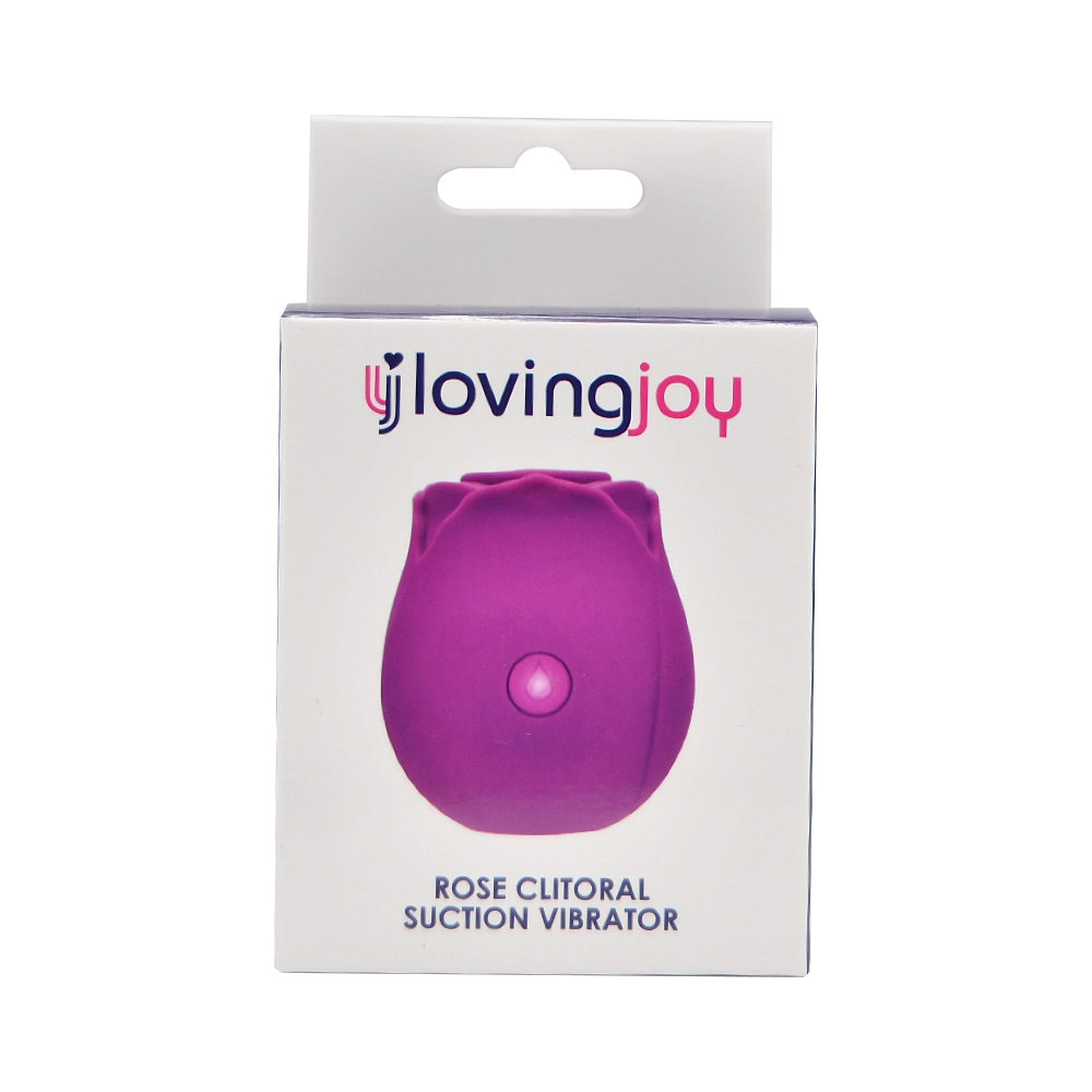 Loving Joy Rose Toy Clitoral Suction Vibrator Purple Sensual Secret Boutique