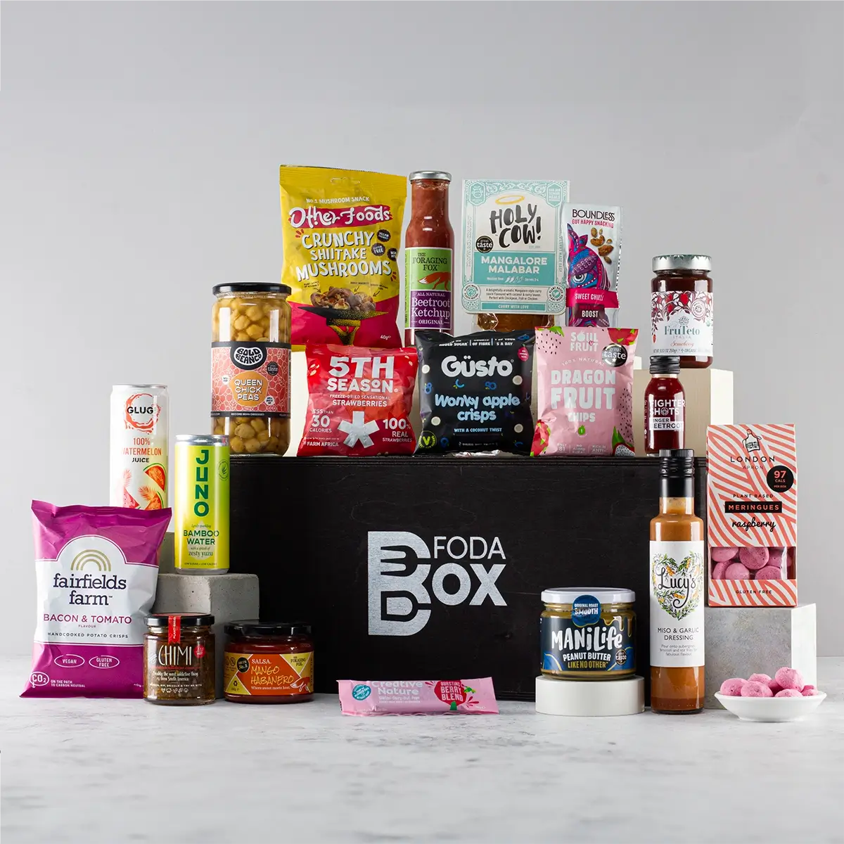 All Things Vegan Gift Hamper in Luxury Pine Box - Cruelty-Free Assortment of Vegan Food and Drink Sensual Secret Boutique