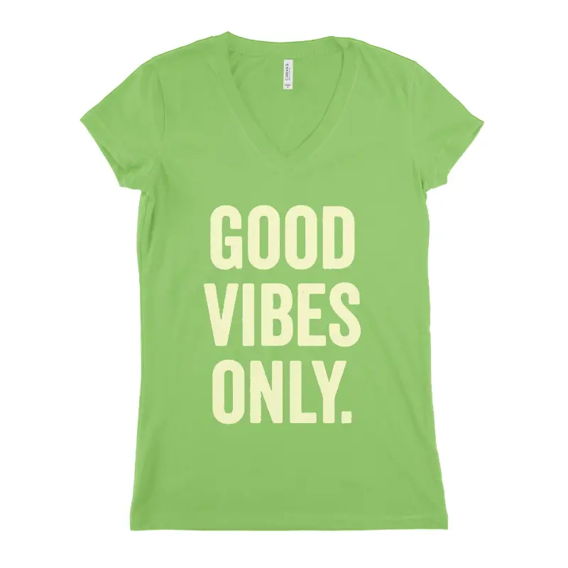 Good Vibes Only Women T-shirt - Express Yourself with Cool Designs Sensual Secret Boutique