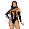 Leg Avenue Cut Out Bodysuit with Thong Back Sensual Secret Boutique