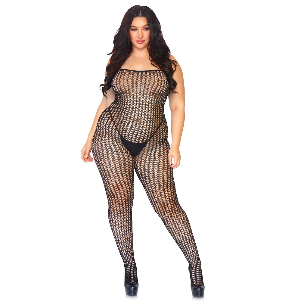 Leg Avenue Seamless Crochet Bodystocking Plus Size Sensual Secret Boutique