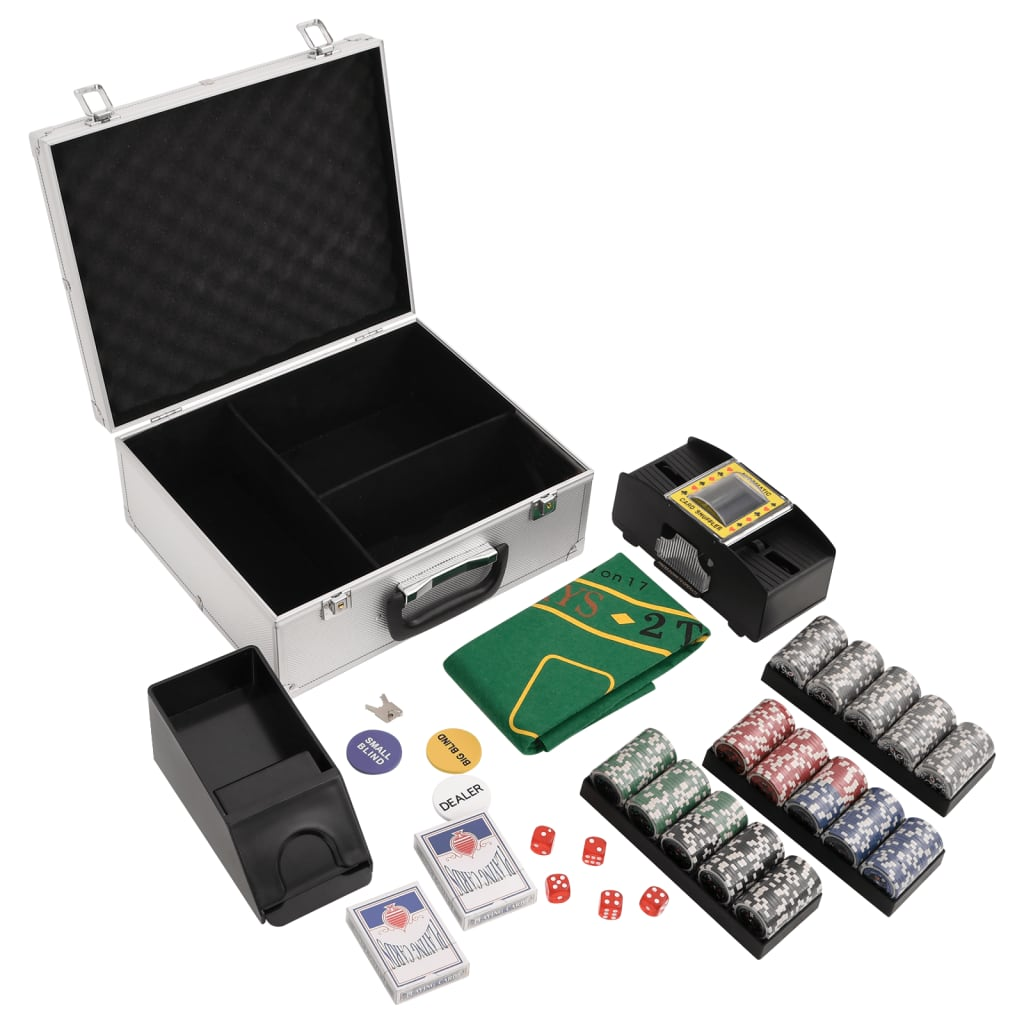 vidaXL Poker Chip Set 300 pcs 11.5 g - Professional Casino-Style Poker Set Sensual Secret Boutique