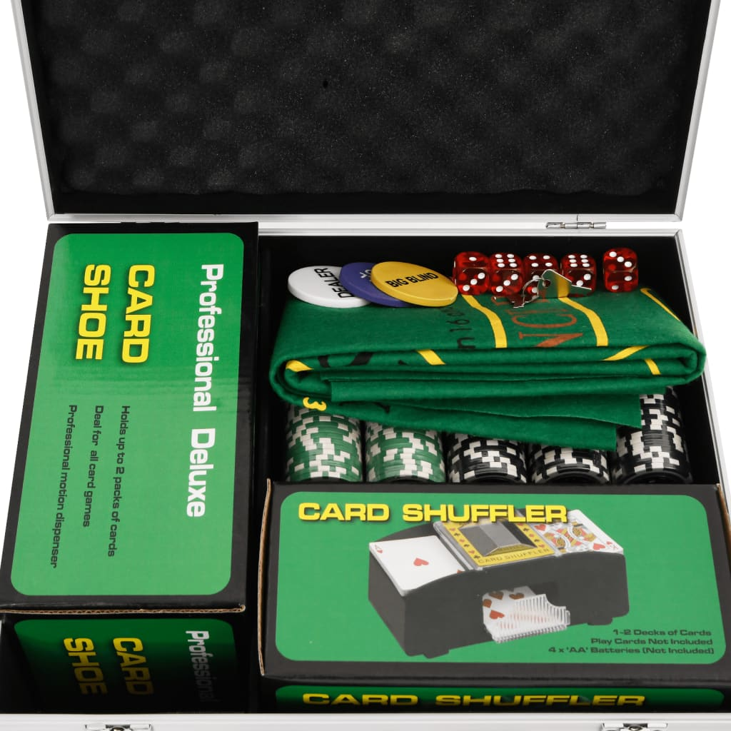 vidaXL Poker Chip Set 300 pcs 11.5 g - Professional Casino-Style Poker Set Sensual Secret Boutique