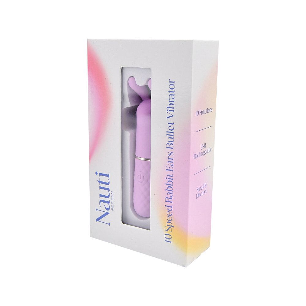 Nauti Petites 10 Speed Rabbit Ears Bullet Vibrator Sensual Secret Boutique